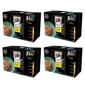 Karma dla kota SHEBA Delicacy in Jelly Smaki Drobiowe 48 x 85 g