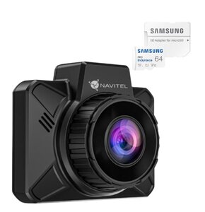 Wideorejestrator NAVITEL AR202 NV + Karta pamięci SAMSUNG Pro Endurance microSDXC 64GB + Adapter