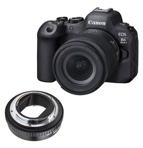 Aparat CANON EOS R6 Mark II V5 Czarny + Obiektyw RF24-105 f/4-7.1 IS STM EU26 + Adapter VILTROX EF-R2