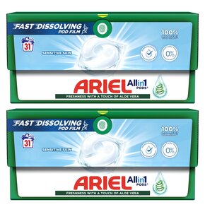 Kapsułki do prania ARIEL All in 1 Pods Sensitive Skin - 62 szt.
