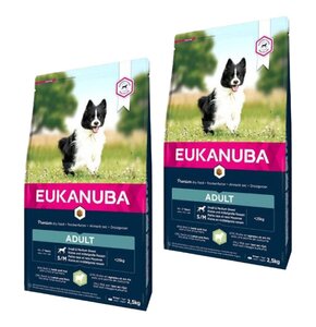 Karma dla psa EUKANUBA Adult Small & Medium Breeds Adult Jagnięcina z ryżem 2 x 2.5 kg