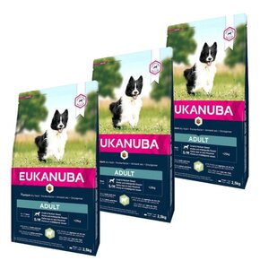 Karma dla psa EUKANUBA Adult Small & Medium Breeds Adult Jagnięcina z ryżem 3 x 2.5 kg