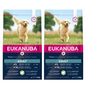 Karma dla psa EUKANUBA Adult Large Breeds Adult Jagnięcina z ryżem 2 x 2.5 kg