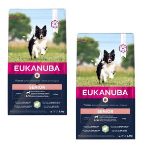 Karma dla psa EUKANUBA Senior Breeds Jagnięcina z ryżem 2 x 2,5 kg