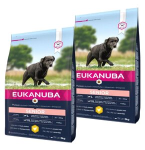 Karma dla psa EUKANUBA Senior Large Breeds Kurczak 2 x 3 kg