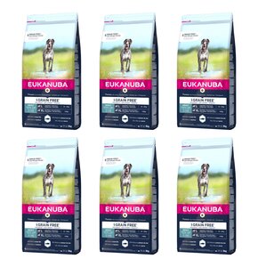 Karma dla psa EUKANUBA Grain Free Senior Large Breeds Ryba Oceaniczna 6 x 3 kg