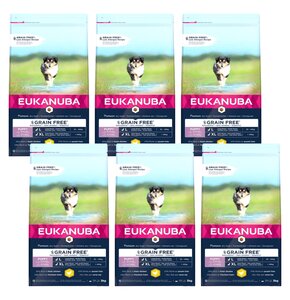 Karma dla psa EUKANUBA Grain Free Puppy Large Breeds Kurczak 6 x 3 kg