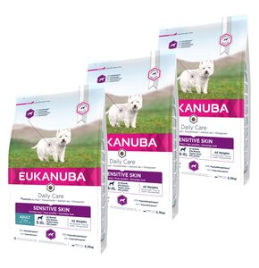 Karma dla psa EUKANUBA Daily Care Sensitive Skin Ryby Oceaniczne 3 x 2.3 kg