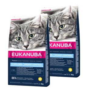 Karma dla kota EUKANUBA Sterilised/Weight Control Kurczak 2 x 2 kg