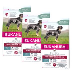 Karma dla psa EUKANUBA Adult Mono-Protein Łosoś 3 x 2.3 kg
