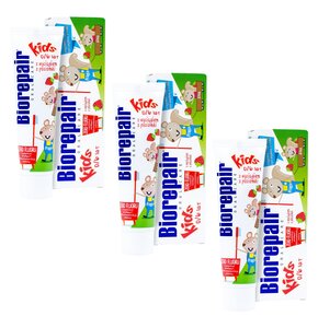 Pasta do zębów BIOREPAIR Junior Kids Poziomka 50 ml 3 szt.