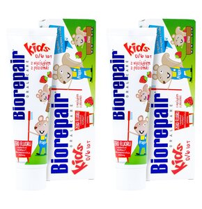 Pasta do zębów BIOREPAIR Junior Kids Poziomka 50 ml 2 szt.