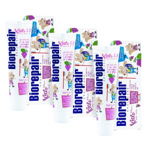 Pasta do zębów BIOREPAIR Junior Kids Winogrona 50 ml 3 szt.