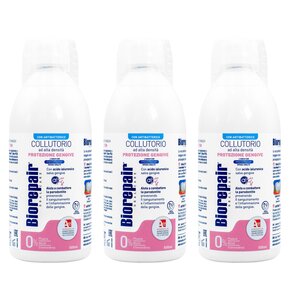 Płyn do płukania jamy ustnej BIOREPAIR Ochrona dziąseł 3 x 500 ml