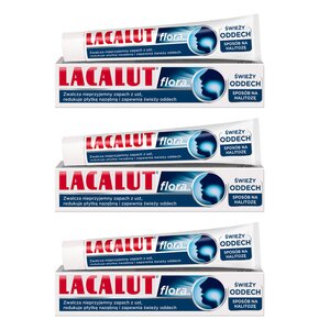 Pasta do zębów LACALUT Flora Halitoza 75 ml 3 szt.