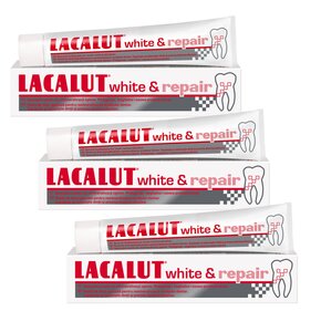 Pasta do zębów LACALUT White & Repair 75 ml 3 szt.