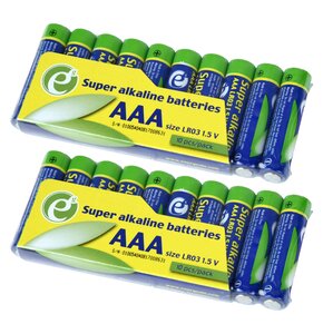 Baterie AAA LR3 GEMBIRD Super Alkaline (20 szt.)