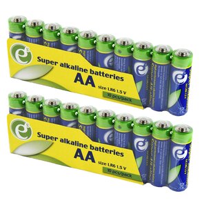 Baterie AA LR6 GEMBIRD Super Alkaline (20 szt.)