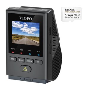 Wideorejestrator VIOFO A119 Mini 2 + Karta pamięci SANDISK MicroSDXC 256GB