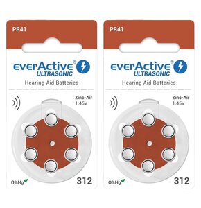 Baterie PR41 EVERACTIVE Ultrasonic 312 (12 szt.)