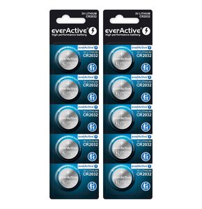 Baterie CR2032 EVERACTIVE Lithium (10 szt.)