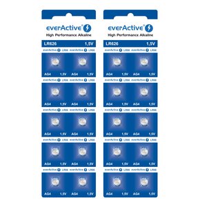 Baterie LR66 EVERACTIVE LR626 AG4 (20 szt.)
