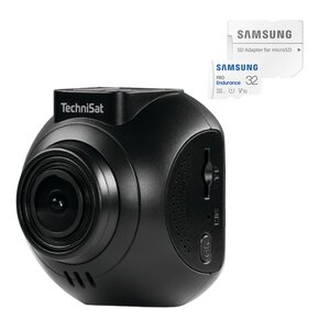 Wideorejestrator TECHNISAT Roadcam 1CE + Karta pamięci SAMSUNG Pro Endurance microSDHC 32GB + Adapter