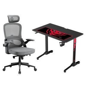 Biurko DIABLO CHAIRS X-MATE 1000 + Fotel DIABLO CHAIRS V-Light Szary
