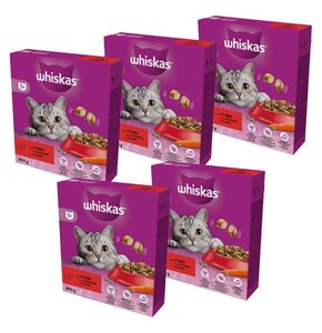 Karma dla kota WHISKAS Wołowina 5 x 800 g