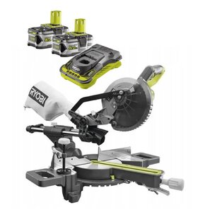 Pilarka ukosowa RYOBI RMS18190-0 + Akumulator RYOBI RC18150-250 5Ah 18V + Ładowarka