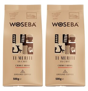Kawa mielona WOSEBA Ti Meriti Un Caffe Crema e Aroma 2 x 0.5 kg