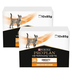 Karma dla kota PURINA Pro Plan Veterinary Diets Feline Obesity Kurczak (20 x 85 g)