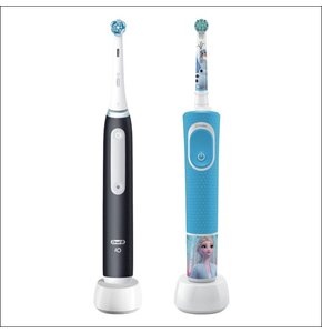 Szczoteczka magnetyczna ORAL-B iO 3 Czarny + Szczoteczka rotacyjna ORAL-B Kids 3+ Kraina Lodu