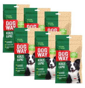 Przysmak dla psa DOGWAY 100% Natural Kurze łapki 6 x 45 g