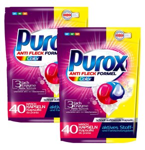 Kapsułki do prania PUROX Color - 80 szt.
