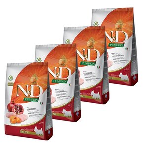 Karma dla psa FARMINA N&D Kurczak z dynią i owoc granatu Adult Mini 4 x 2.5 kg