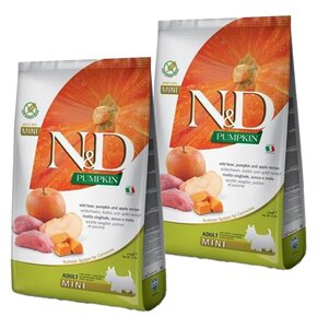 Karma dla psa FARMINA N&D Dzik z dynią i jabłkiem Adult Mini 2 x 2.5 kg