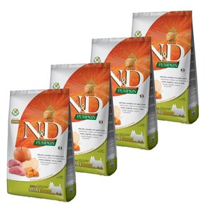 Karma dla psa FARMINA N&D Dzik z dynią i jabłkiem Adult Mini 4 x 2.5 kg