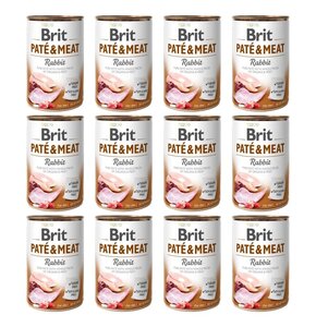 Karma dla psa BRIT Paté & Meat Królik 12 x 800 g