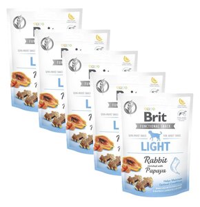 Przysmak dla psa BRIT CARE Functional Snack Light Rabbit 5 x 150 g