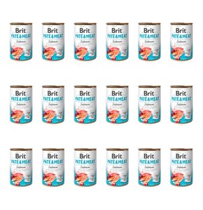 Karma dla psa BRIT Pate & Meat Łosoś 18 x 800 g