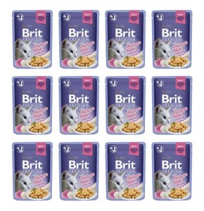 Karma dla kota BRIT Filet z kurczaka w galaretce 12 x 85 g
