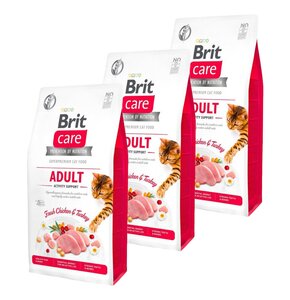 Karma dla kota BRIT Care Grain-Free Adult Indyk i Kurczak 3 x 400 g