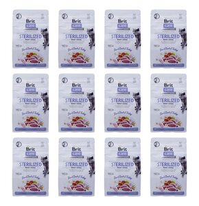 Karma dla kota BRIT  Care Sterilized Weight Control Kaczka i indyk 12 x 400 g