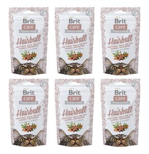 Przysmak dla kota BRIT CARE Snack Hairball 6 x 50 g