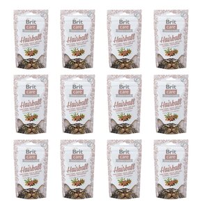 Przysmak dla kota BRIT CARE Snack Hairball 12 x 50 g
