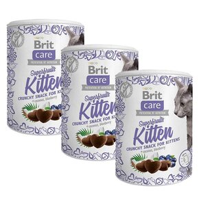 Przysmak dla kota BRIT CARE Cat Snack Superfruits Kitten 3 x 100 g