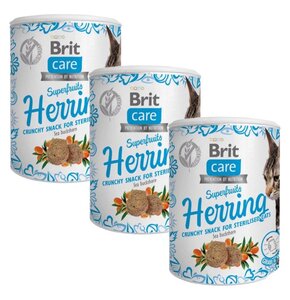 Karma dla kota BRIT CARE Snack Superfruits Herring 3 x 100 g
