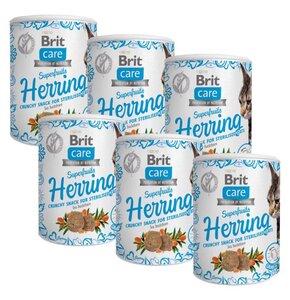 Karma dla kota BRIT CARE Snack Superfruits Herring 6 x 100 g