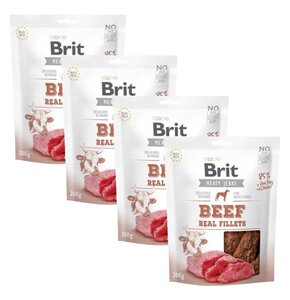 Przysmak dla psa BRIT Beef Real Fillets Wołowina z kurczakiem 4 x 200 g